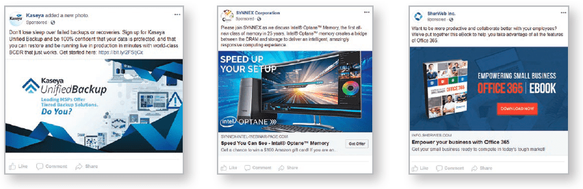 Example of Facebook Ads